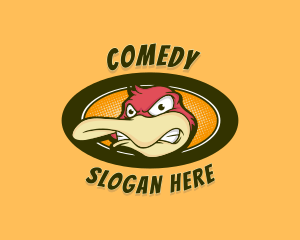 Video Game - Angry Duck Cartoon logo design