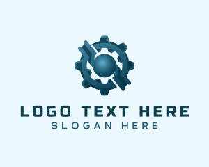 Industrial Gear Cog logo design