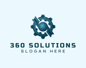 Industrial Gear Cog logo design