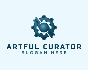 Industrial Gear Cog logo design