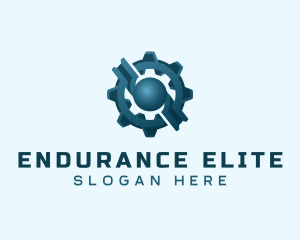 Industrial Gear Cog logo design