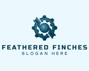 Industrial Gear Cog logo design