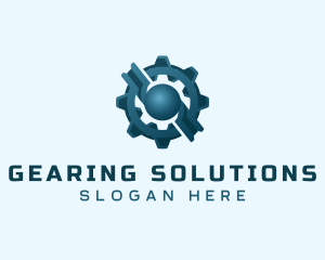 Industrial Gear Cog logo design