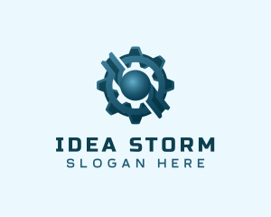 Industrial Gear Cog logo design