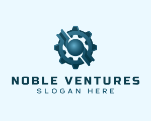 Industrial Gear Cog logo design