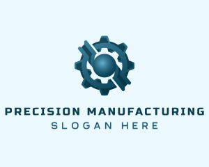 Manufacturing - Industrial Gear Cog logo design