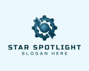 Industrial Gear Cog logo design