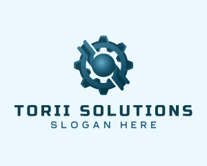 Industrial Gear Cog logo design