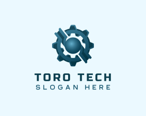 Industrial Gear Cog logo design