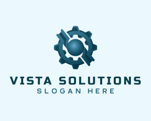 Industrial Gear Cog logo design