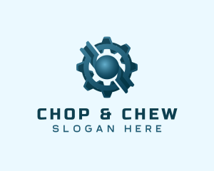 Industrial Gear Cog logo design
