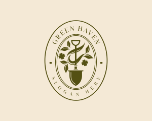 Garden - Shovel Garden Plant logo design