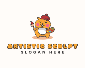 Painter Cat Artist logo design