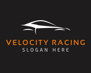 Orange Car Racing logo design