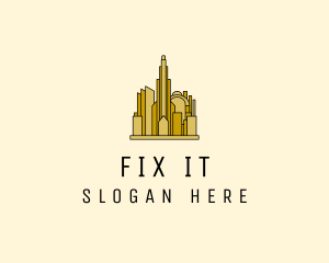 Gold City Property  logo design