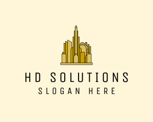 Gold City Property  logo design