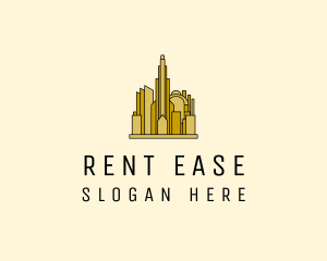 Rental - Gold City Property logo design
