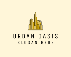 City - Gold City Property logo design