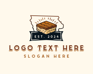 Map - Chocolate Crisp Dessert logo design