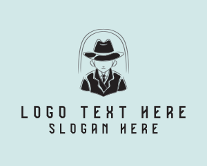 Fashion Designer - Investigator Sleuth Gangster logo design