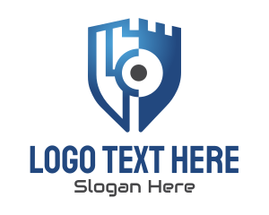 Geometric - Digital Technology Security logo design