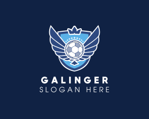 Soccer Club Crest Wings Logo