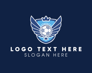 Soccer Club Crest Wings Logo