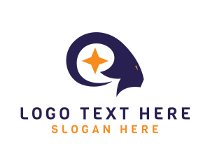 Shape - Ram Horn Star logo design