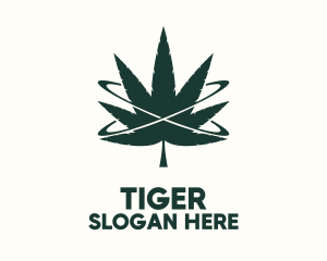 Green Cannabis Orbit Logo