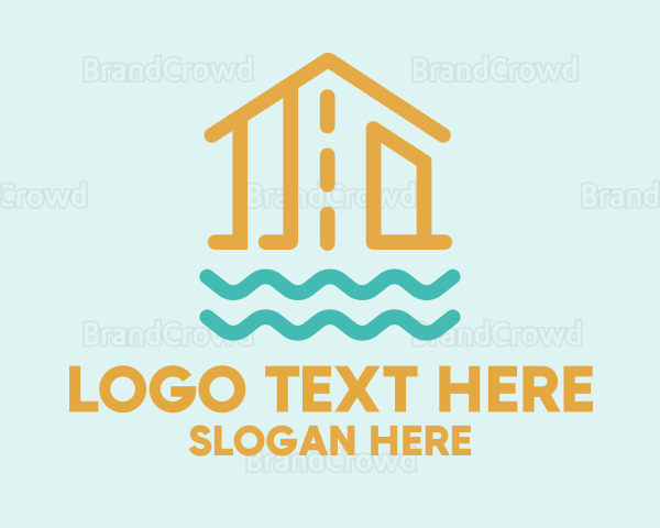 Floating Wooden House Logo