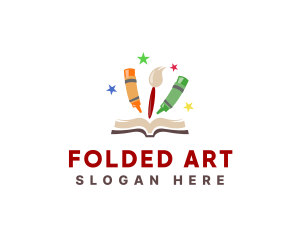 Colorful Art Book logo design