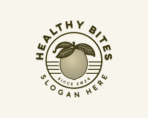 Organic Pear Fruit logo design