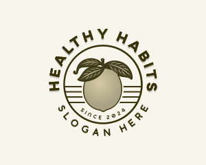 Organic Pear Fruit logo design