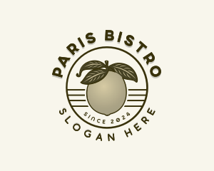 Organic Pear Fruit logo design