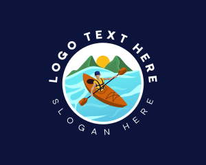 Gondola - Kayak Paddle Boat logo design