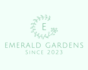 Flower Wreath Wedding Planner logo design