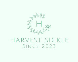 Flower Wreath Wedding Planner logo design