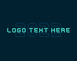 Hacker - Futuristic Cyber Technology logo design