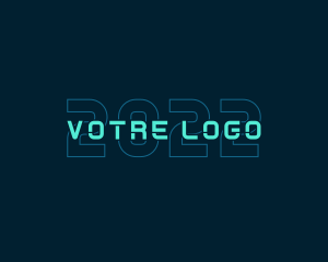 Futuristic Cyber Technology Logo