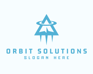 Airplane Travel Orbit logo design