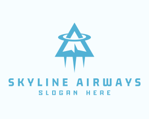 Airliner - Airplane Travel Orbit logo design