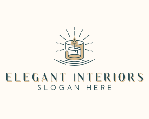 Spa Scented Candle logo design