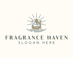 Scented - Spa Scented Candle logo design