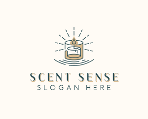 Spa Scented Candle logo design