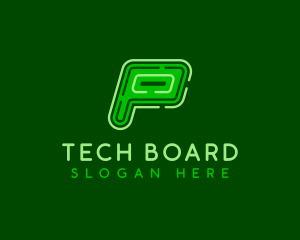 Motherboard - Startup Cyber Tech logo design