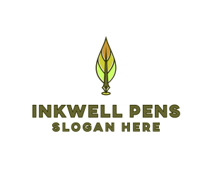 Pen - Feather Writing Pen logo design