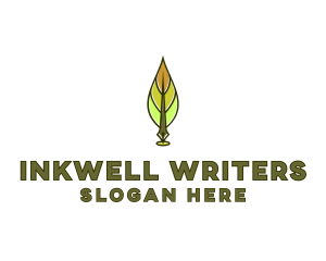 Writing - Feather Writing Pen logo design