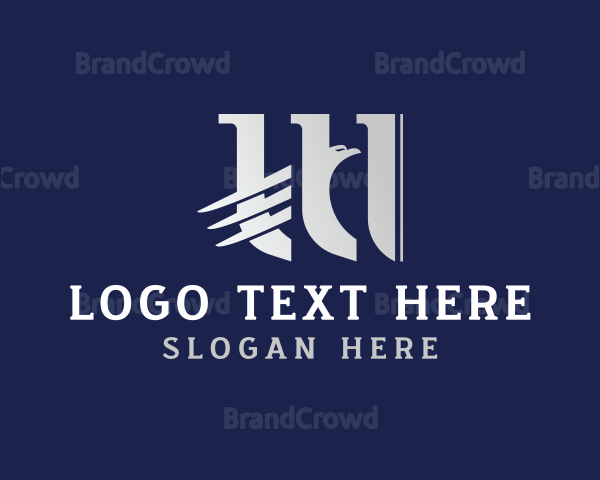 Eagle Airline Letter W Logo
