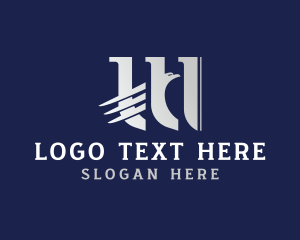 Airport - Eagle Airline Letter W logo design