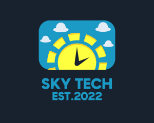 Sunrise Sky Timekeeper  logo design